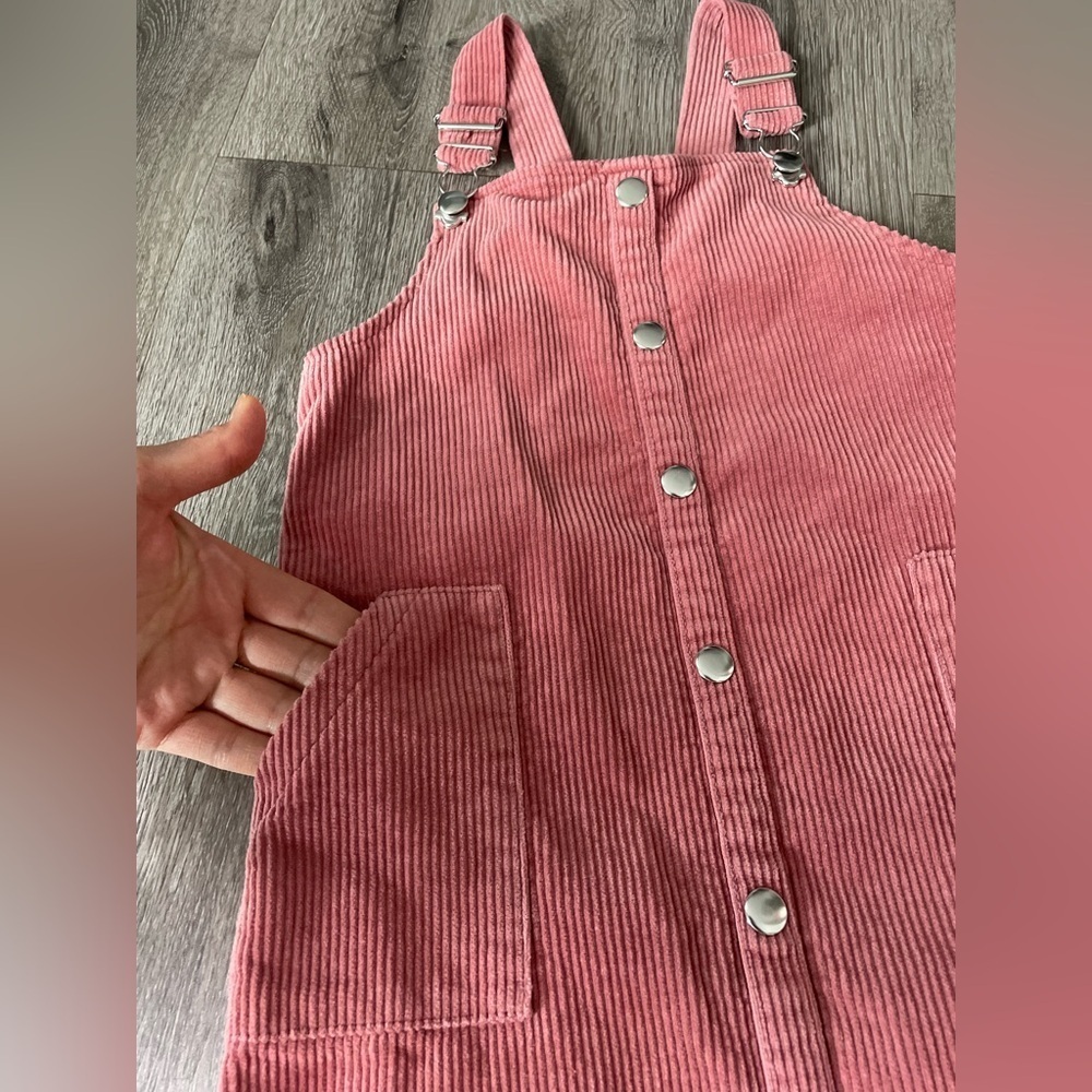 Denim&Co Blush Pink Corduroy Dress - Picture 9 of 11